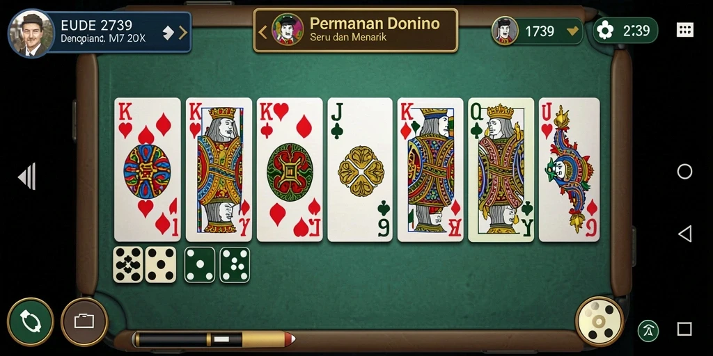 Screenshot gameplay domino yang seru dan interaktif di 2739.