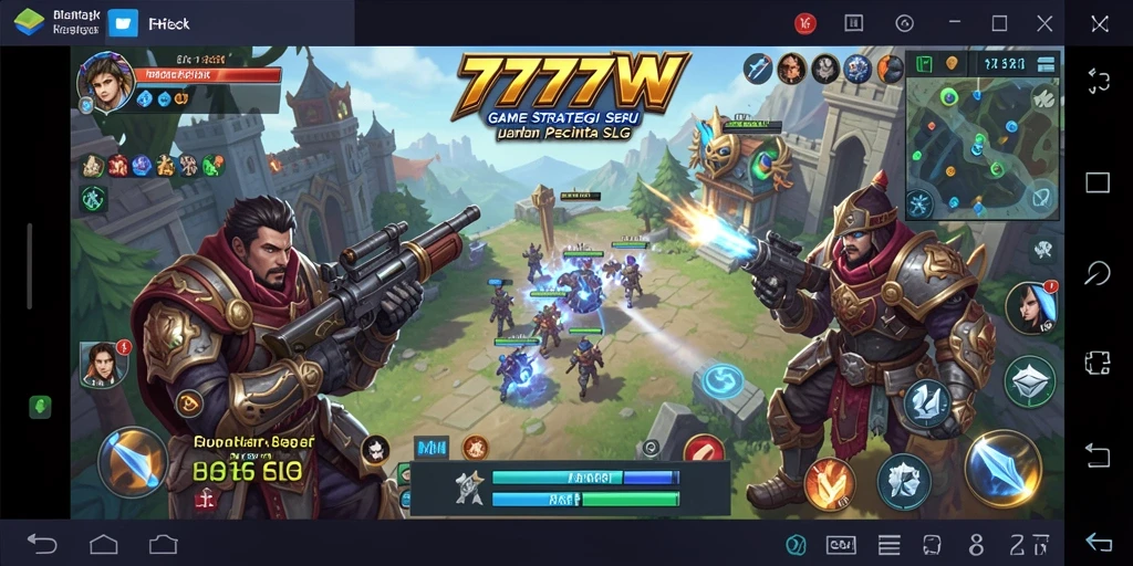 Tampilan gameplay seru di 7777W dengan strategi yang mendalam.