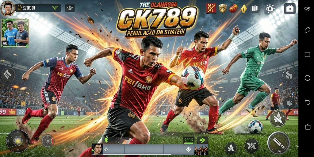 Tampilan gameplay CK789 yang penuh aksi dan strategi dalam olahraga.