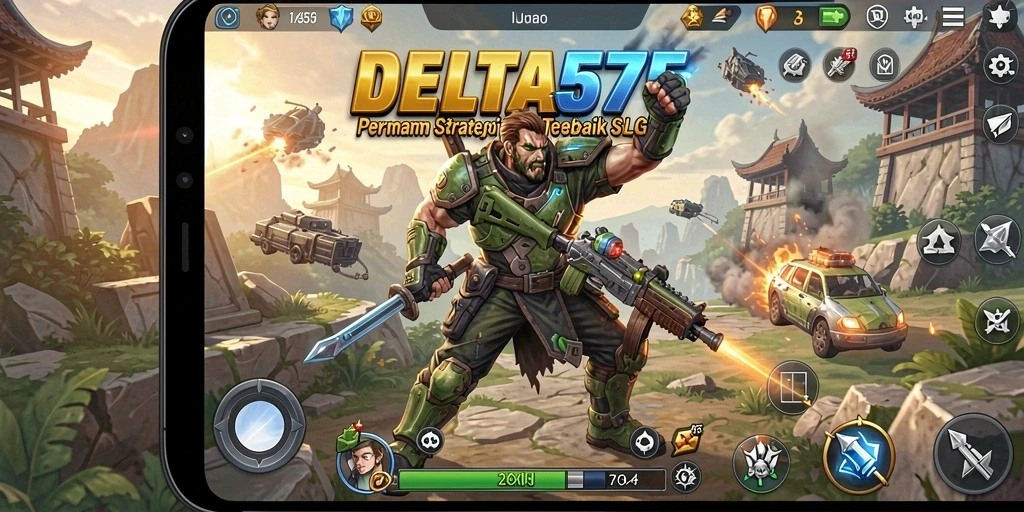 Tampilan dinamis dari pertempuran strategis dalam DELTA575.
