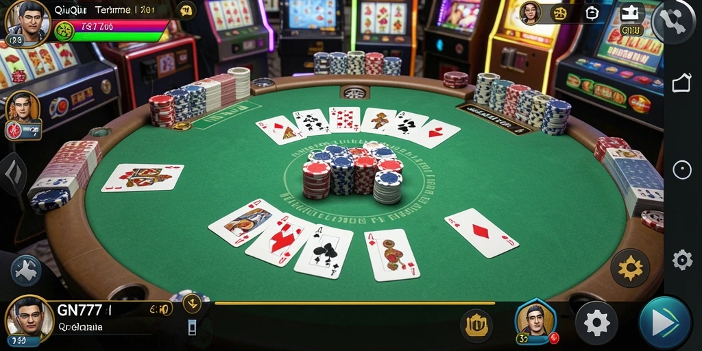 Tampilan menarik dari gameplay QiuQiu di GN777.