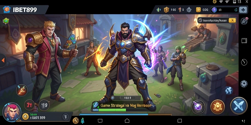Screenshot menunjukkan momen seru dalam gameplay strategis IBET899.
