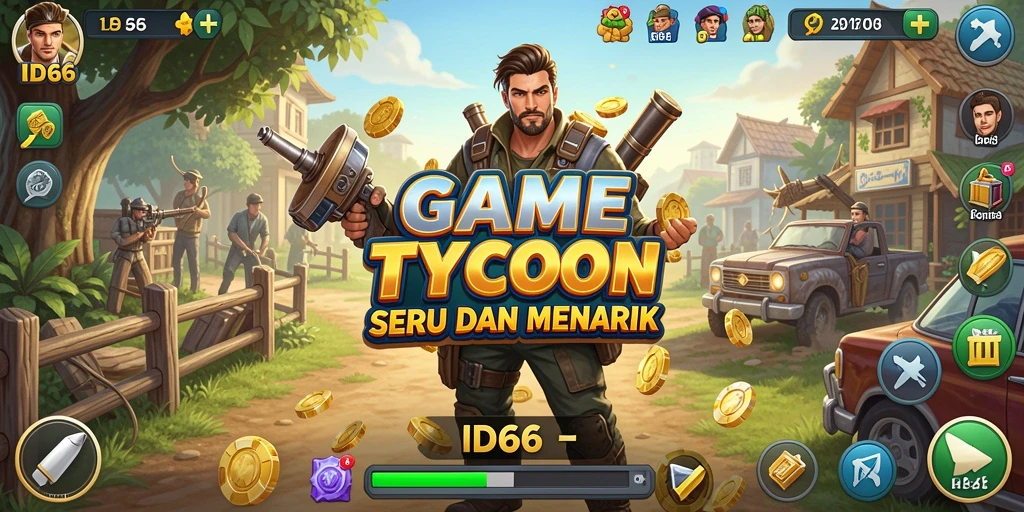 Screenshot gameplay menampilkan atmosfer bisnis yang mendebarkan.