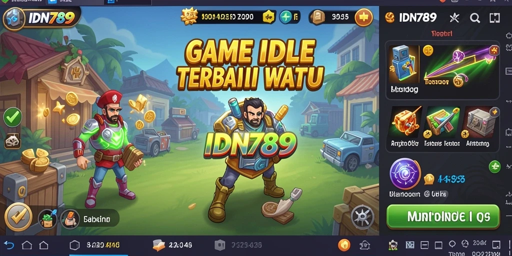 Tampilan gameplay menarik dari IDN789 dengan karakter yang beraksi.