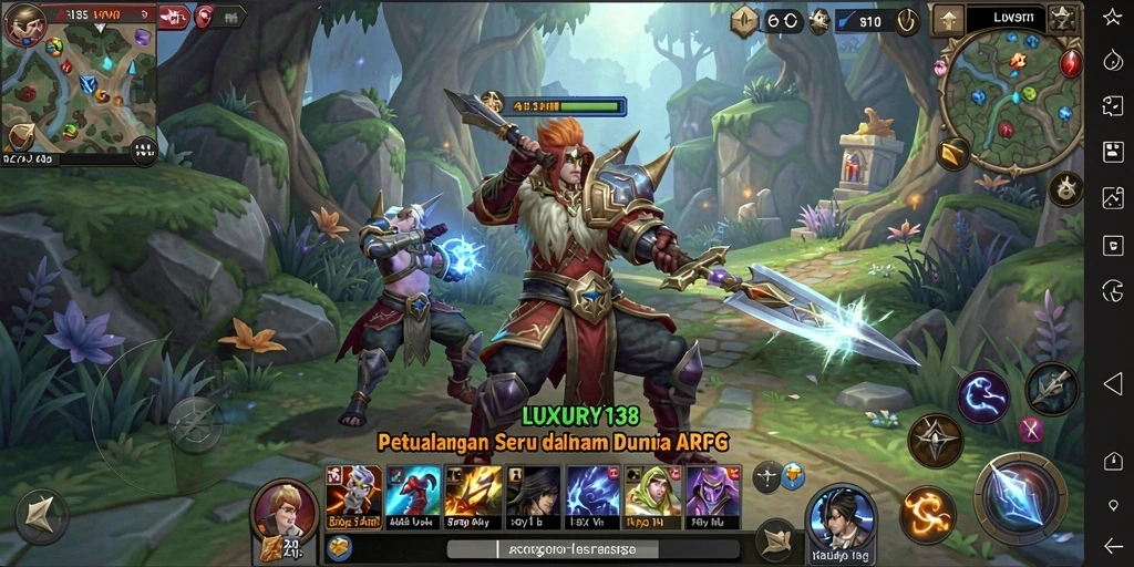 Tangkapan layar gameplay ARPG LUXURY138 yang menakjubkan dan seru.