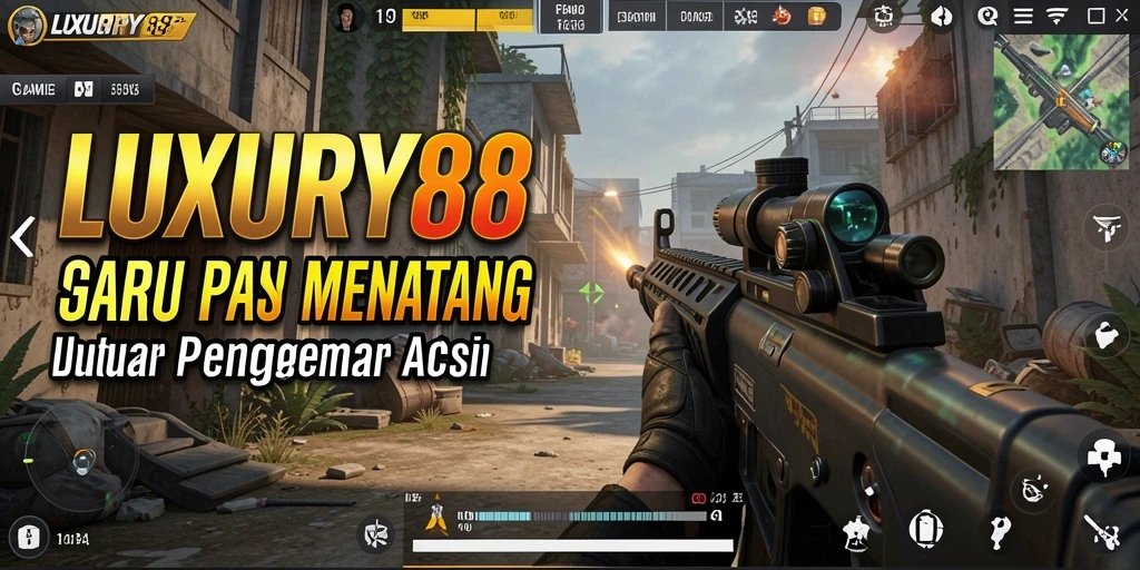 Tampilan gameplay LUXURY88 yang mendebarkan dan aksi intens.