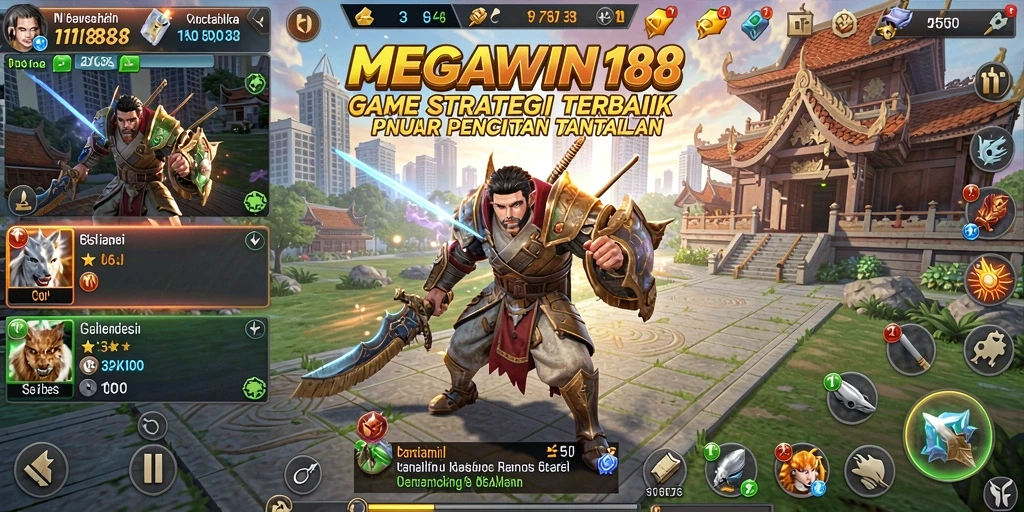 Tangkapan layar gameplay MEGAWIN188 yang menunjukkan aksi strategi yang mendebarkan.