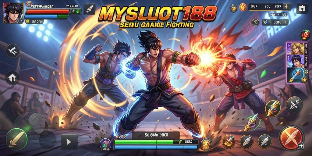 Tampilan gameplay seru pertarungan di MYSLOT188.