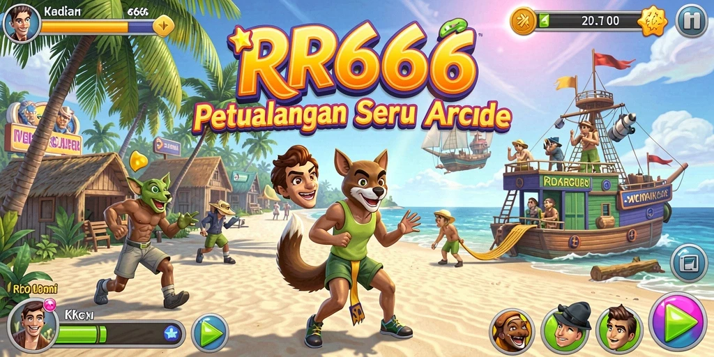 Screenshot gameplay RR666 menampilkan aksi seru dalam permainan Arcade.