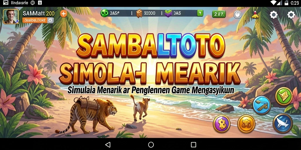 Tampilan gameplay yang menarik dan realistis dari SAMBALTOTO.