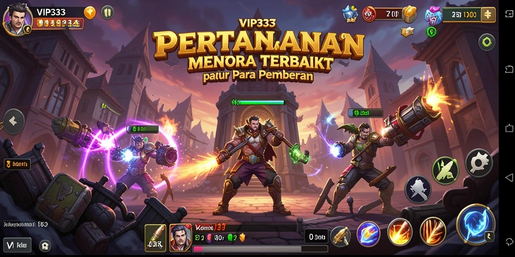 Tangkapan layar menampilkan aksi mendebarkan dalam gameplay Tower Defense.