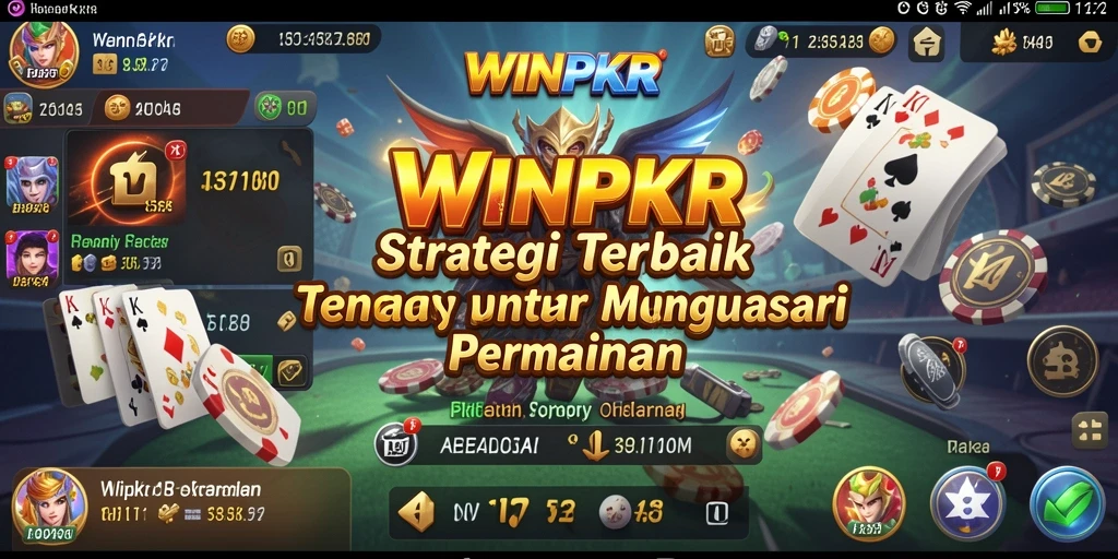 Tampilan strategis gameplay WINPKR yang menegangkan.